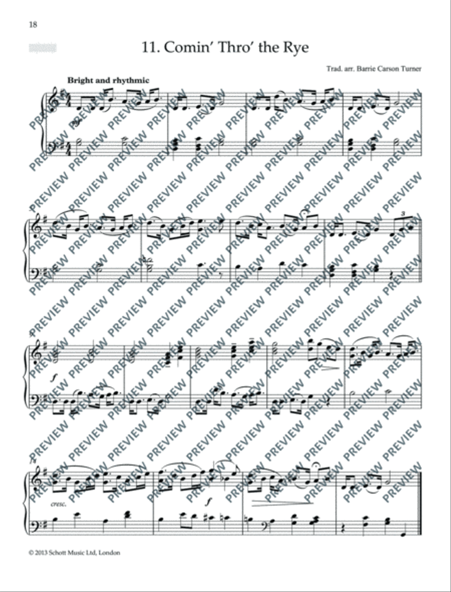 Scottish Folk Tunes for Piano Piano Solo scores gallery preview page 19
