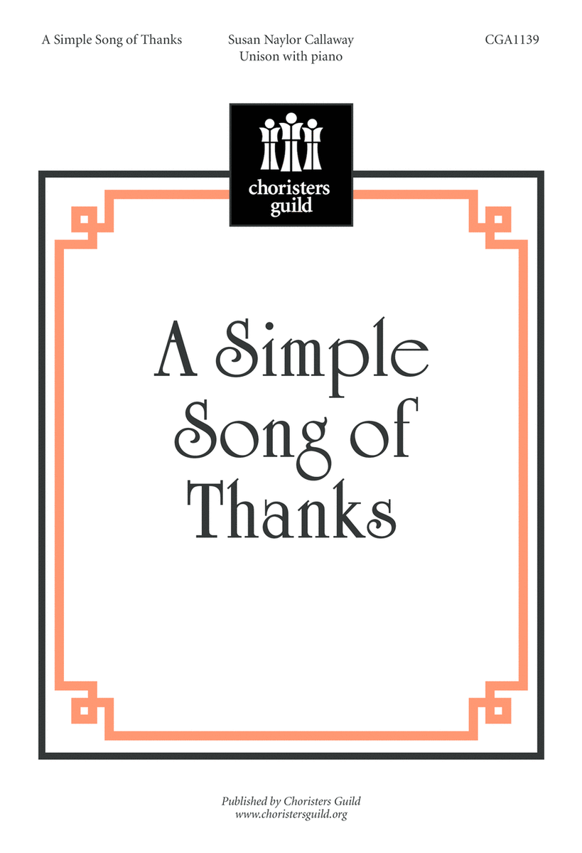 A Simple Song of Thanks image number null