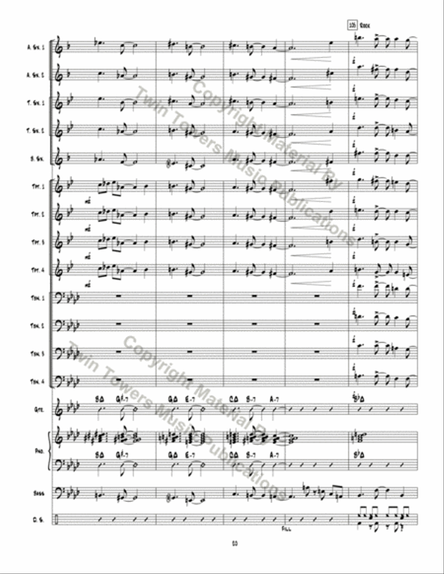 Optimistic Toasters Jazz Ensemble scores gallery preview page 21