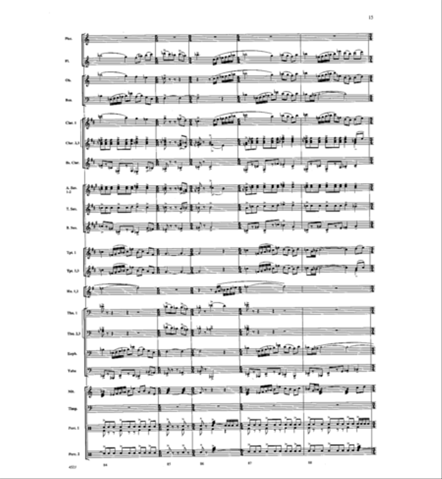 Skyscapes Skyscapes Concert Band scores gallery preview page 15