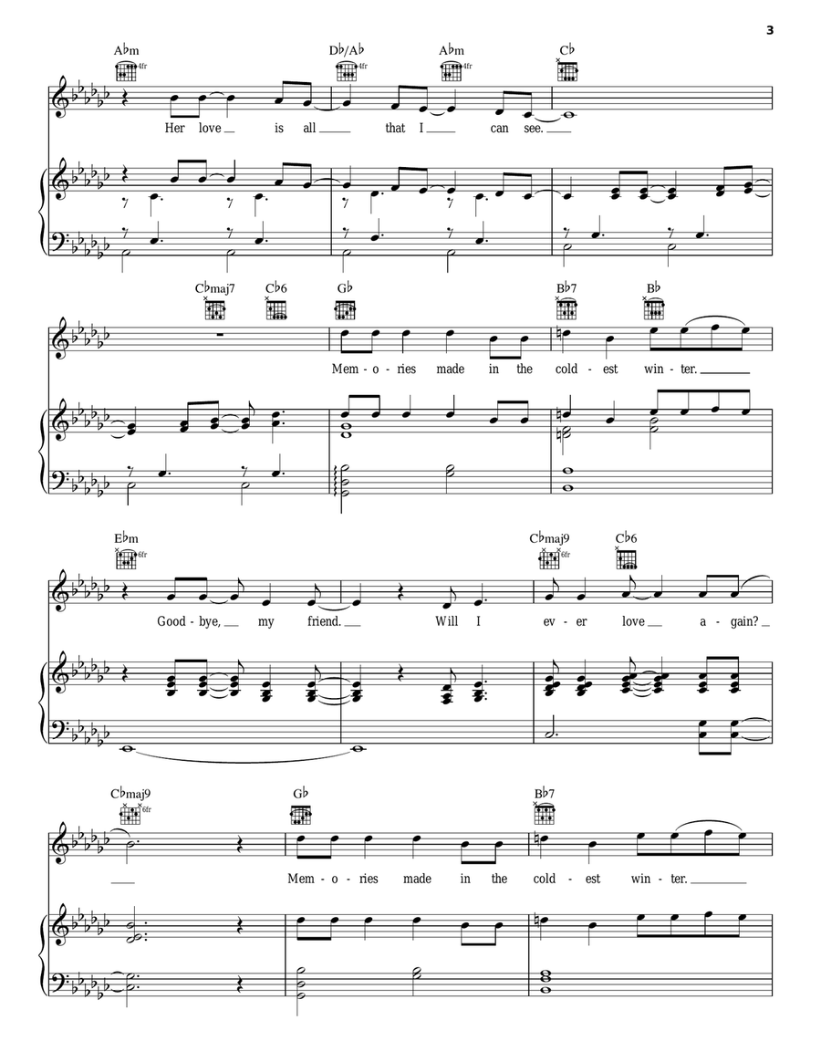 Coldest Winter A Cappella scores gallery preview page 3