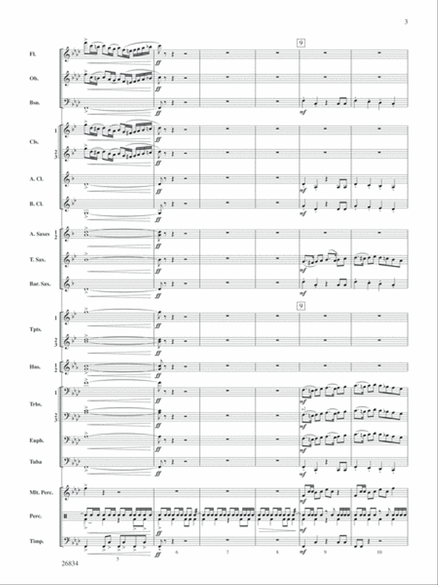 Medal of Valor: Score Concert Band scores gallery preview page 3