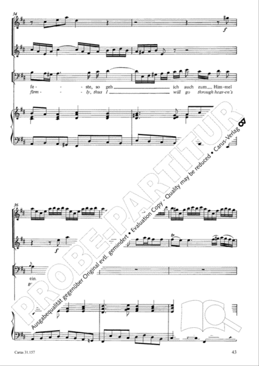 Lord, do not depart until I am blessed (Ich lasse dich nicht, du segnest mich denn) TB scores gallery preview page 44