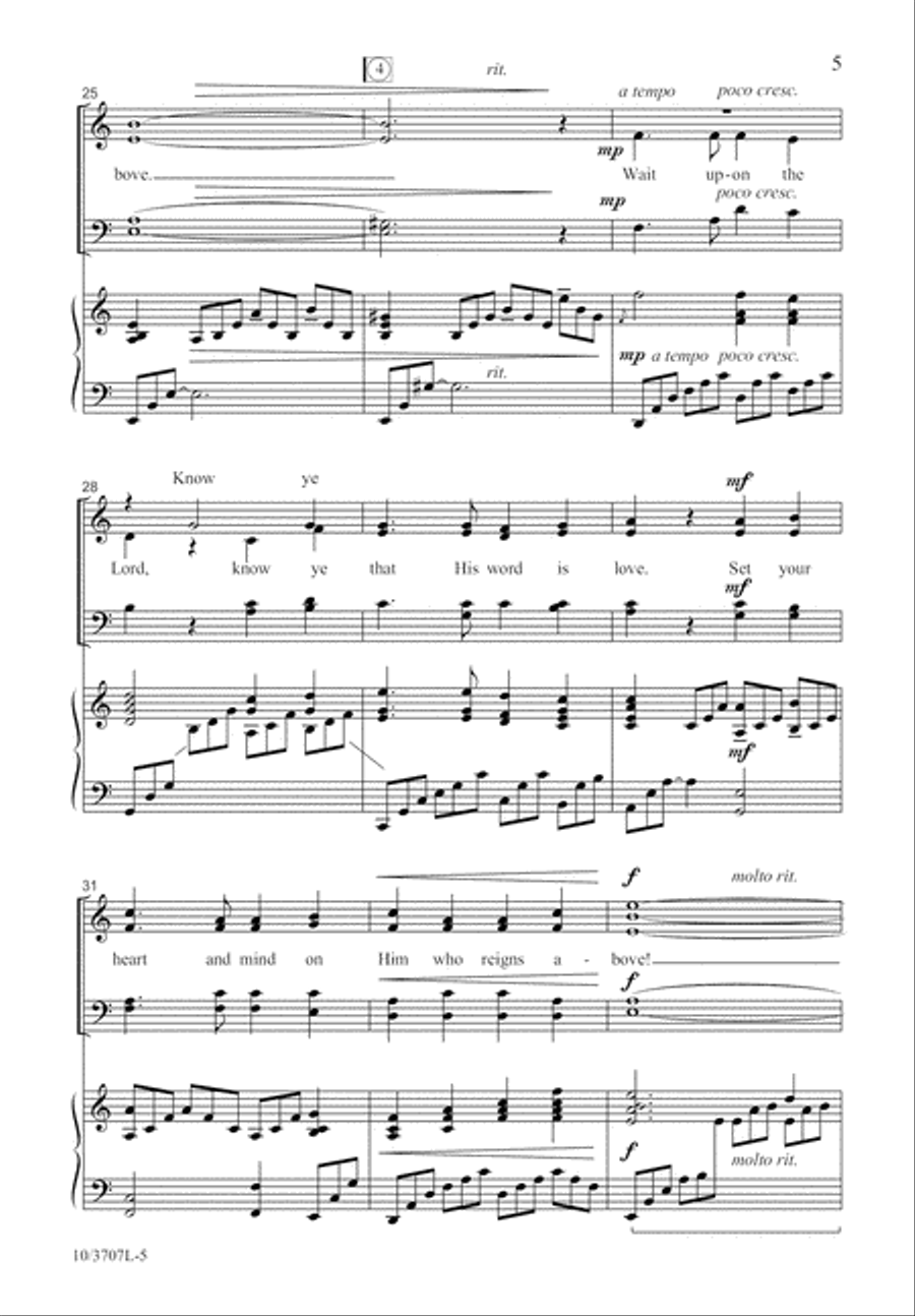 Seek First the Kingdom Seek First the Kingdom 4-Part scores gallery preview page 5