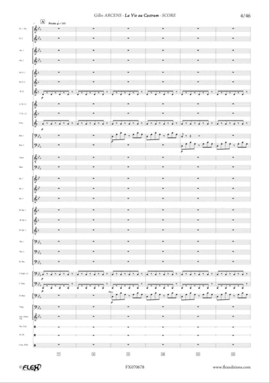 1244 - 5 - La Vie au Castrum Men's Choir scores gallery preview page 4
