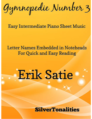Gymnopedie Number 3 Easy Intermediate Piano Sheet Music