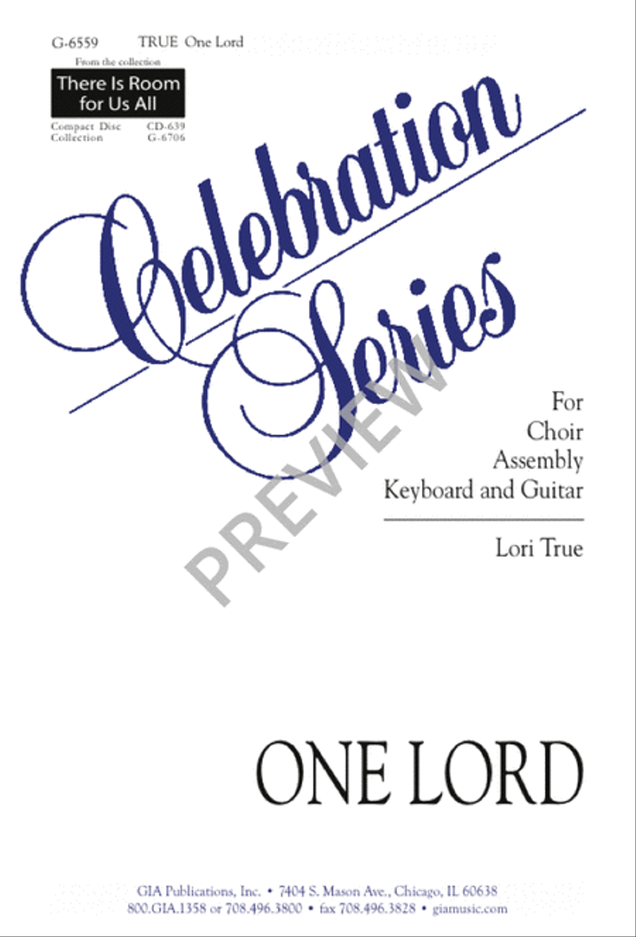 One Lord 4-Part scores gallery preview page 1