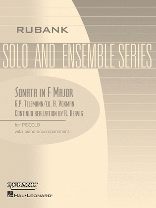 Book cover for Sonata in F Major