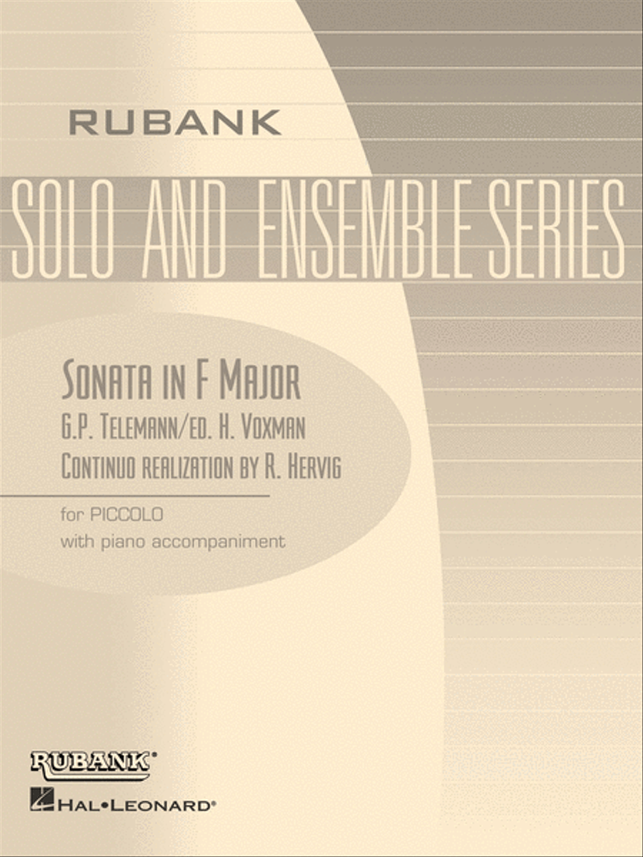 Sonata in F Major Sonata in F Major Piccolo scores gallery preview page 1