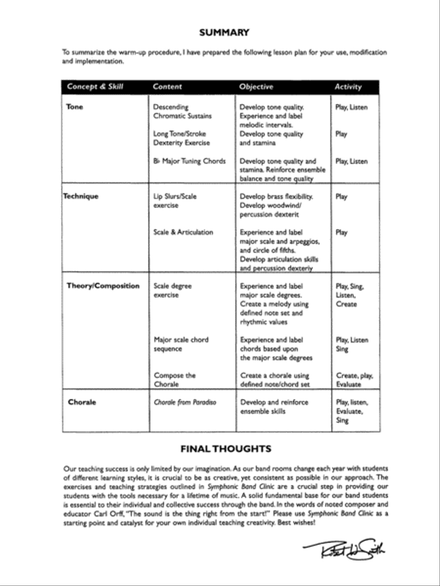 Symphonic Band Clinic Concert Band scores gallery preview page 6