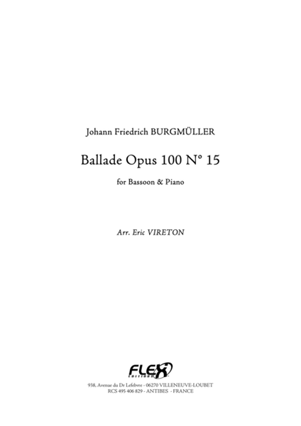 Ballade Opus 100 No. 15 image number null