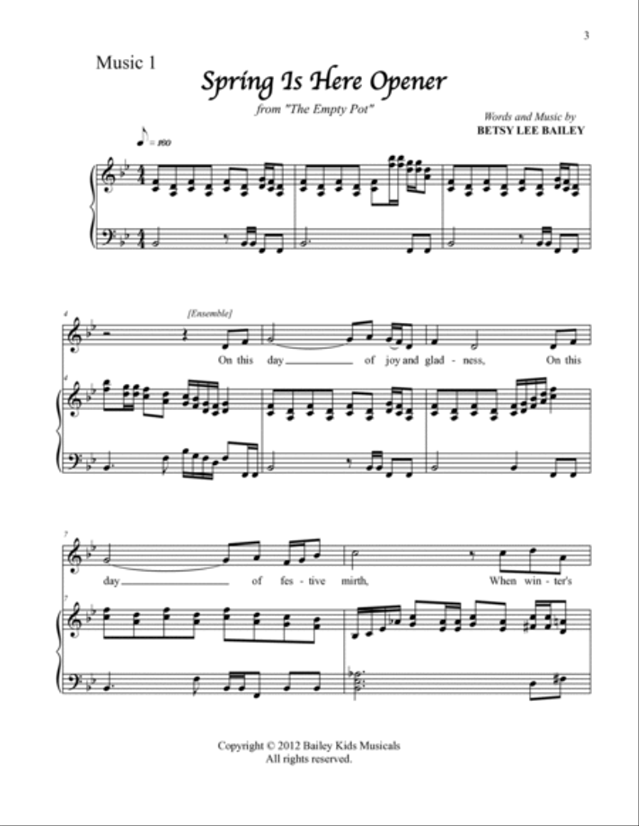 The Empty Pot - Score Part 1 Voice scores gallery preview page 3