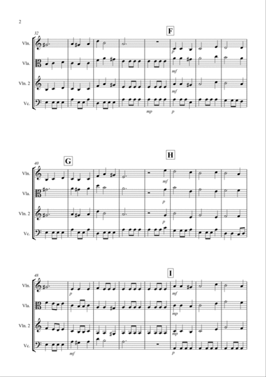 Coventry Carol for String Trio String Trio scores gallery preview page 2