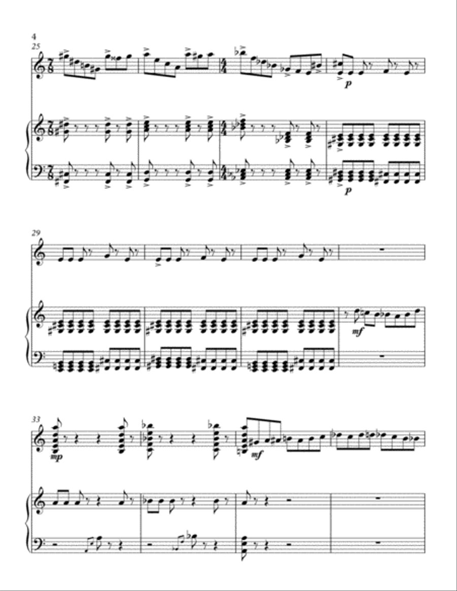 Three New Mexican Preludes for Guitar and Six-Mallet Marimba Guitar scores gallery preview page 4