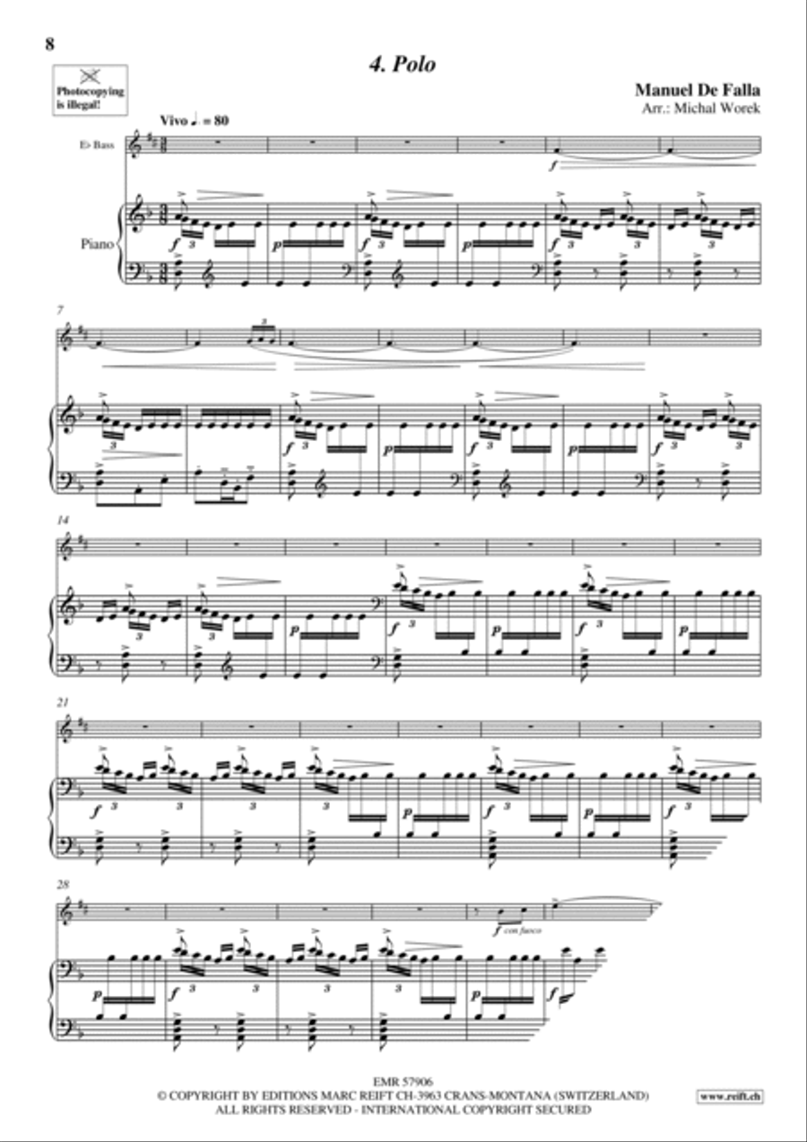 7 Popular Spanish Songs Voice Solo scores gallery preview page 7