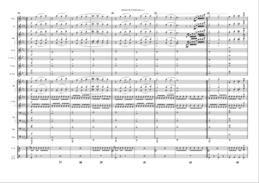 Heart Of Courage - Trailer Marching Band scores gallery preview page 5