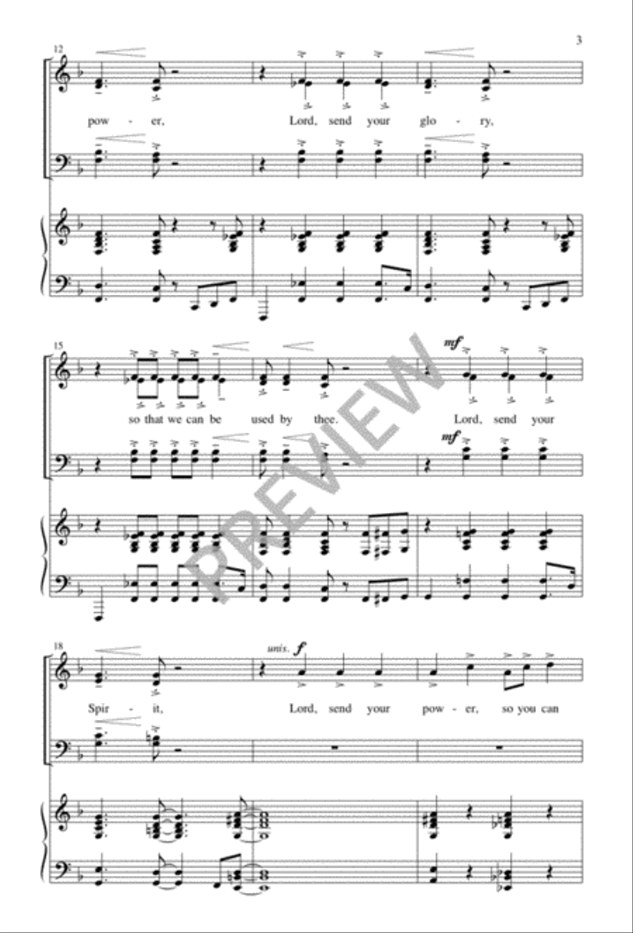 Lord, Send Your Spirit 4-Part scores gallery preview page 4