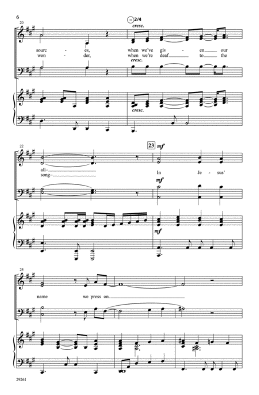Press On 4-Part scores gallery preview page 6