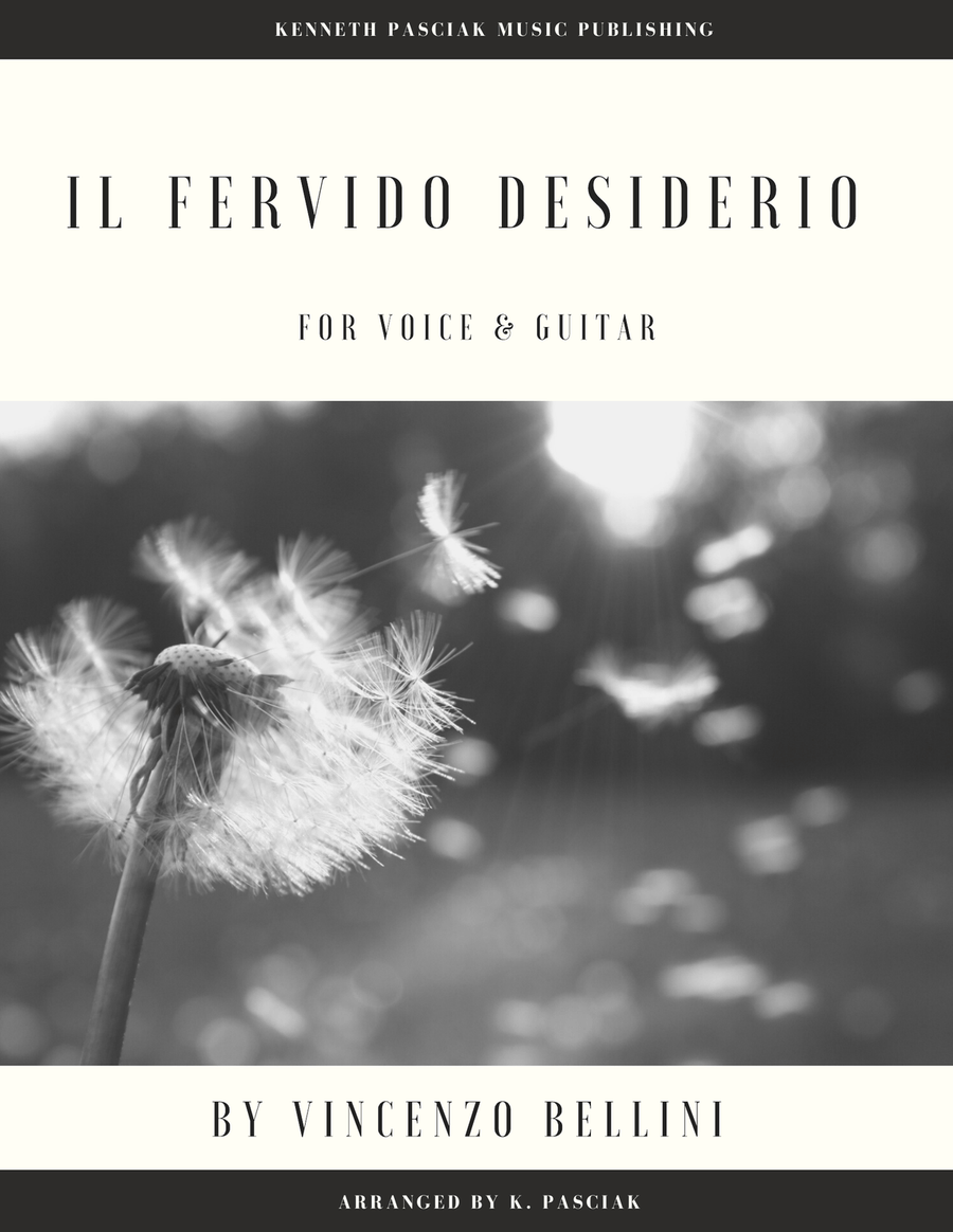 Il fervido desiderio (for Voice and Guitar) Acoustic Guitar scores gallery preview page 1