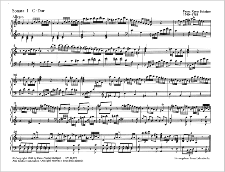 Schnizer: Six Sonatas op. 1