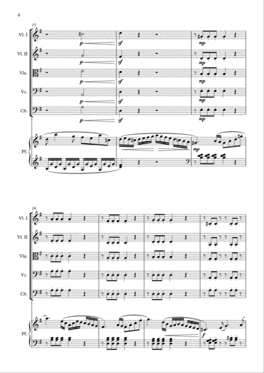 Sonatina op. 20 n° 1 String Orchestra scores gallery preview page 4