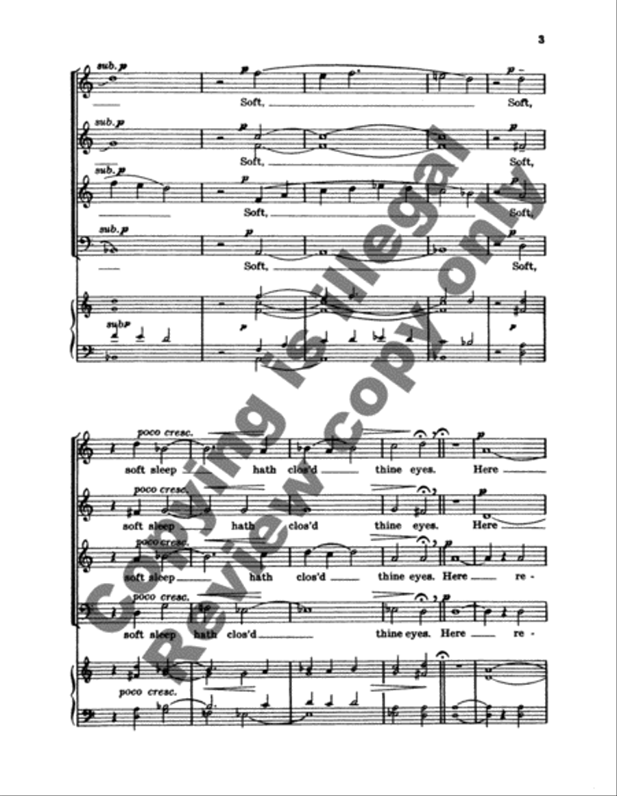 Here Repose, O Broken Body 4-Part scores gallery preview page 4
