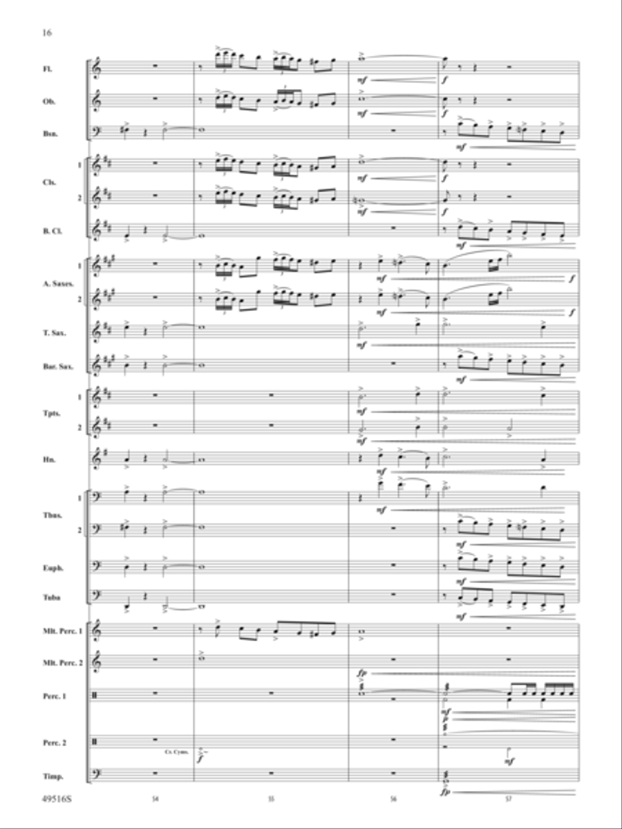 On This Day Earth Shall Ring Concert Band scores gallery preview page 17