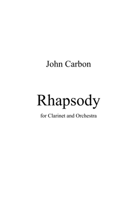 Book cover for Rhapsody for Clarinet and Orchestra