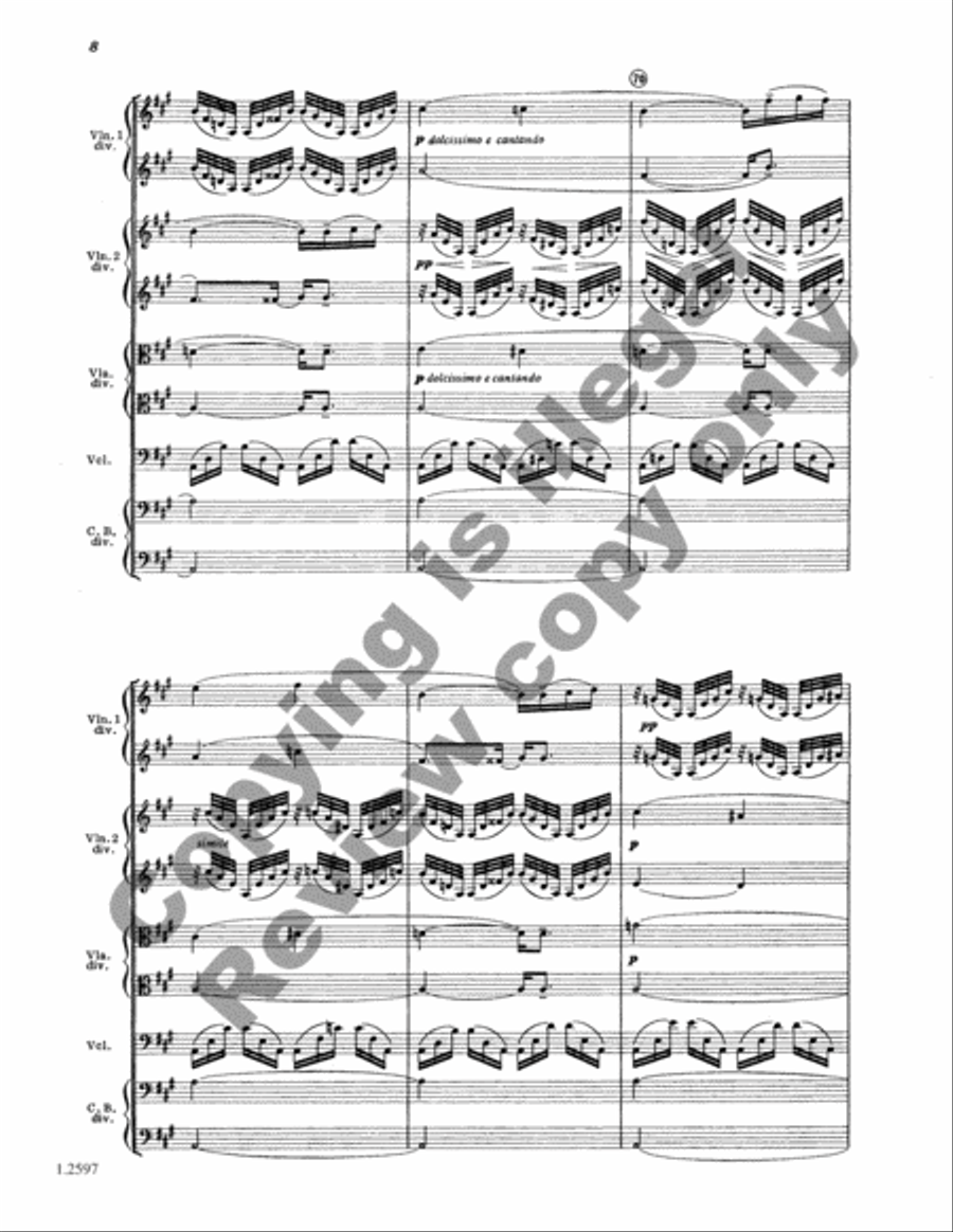 Transcendental Variations String Orchestra scores gallery preview page 9