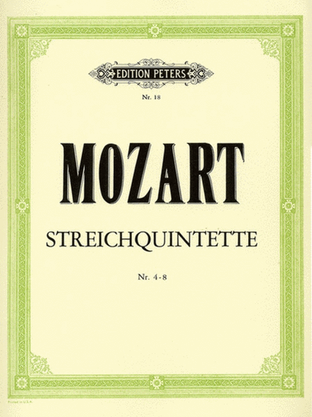 Mozart - String Quintets Nos 4-8