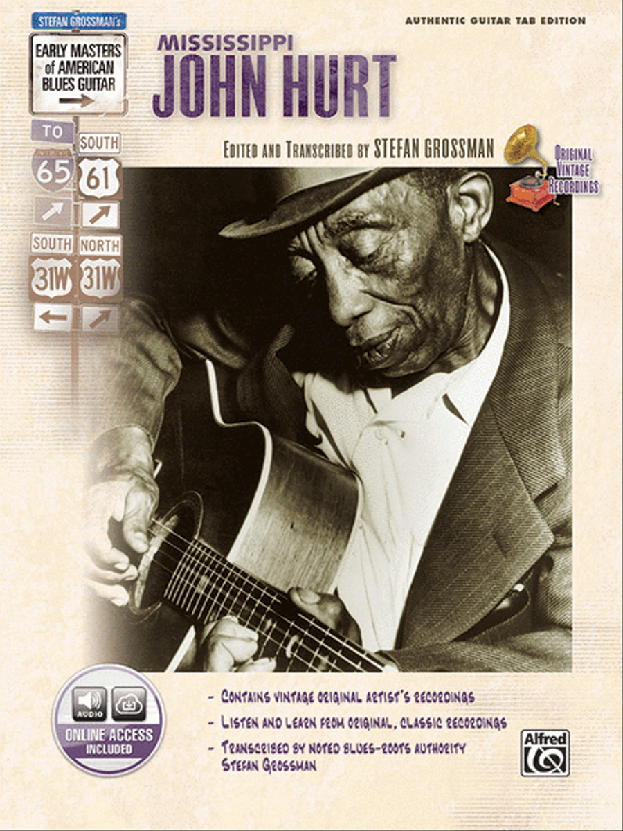 Stefan Grossman's Early Masters of American Blues Guitar: Mississippi John Hurt Acoustic Guitar scores gallery preview page 1