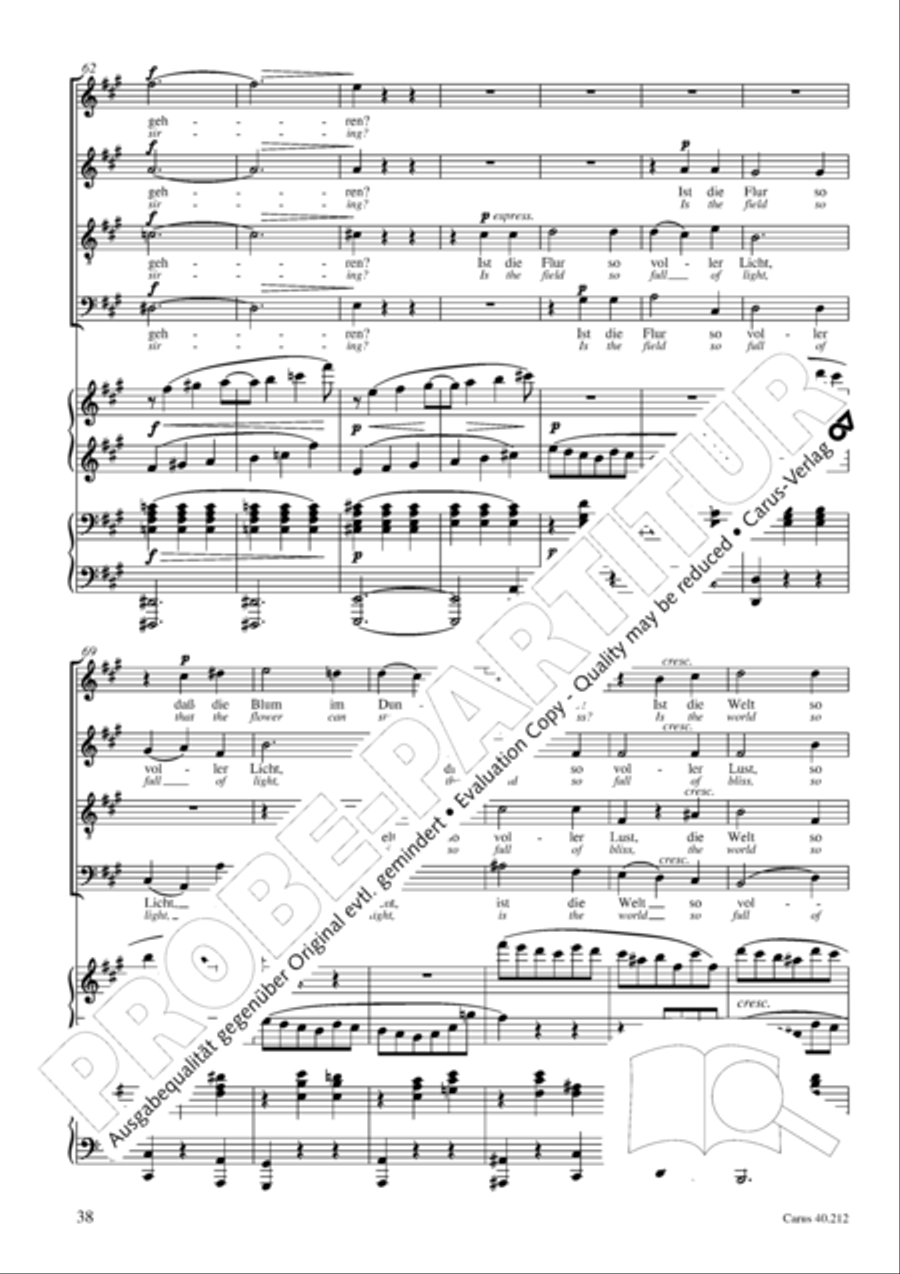 Neue Liebeslieder-Walzer, Op. 65 Choir scores gallery preview page 39