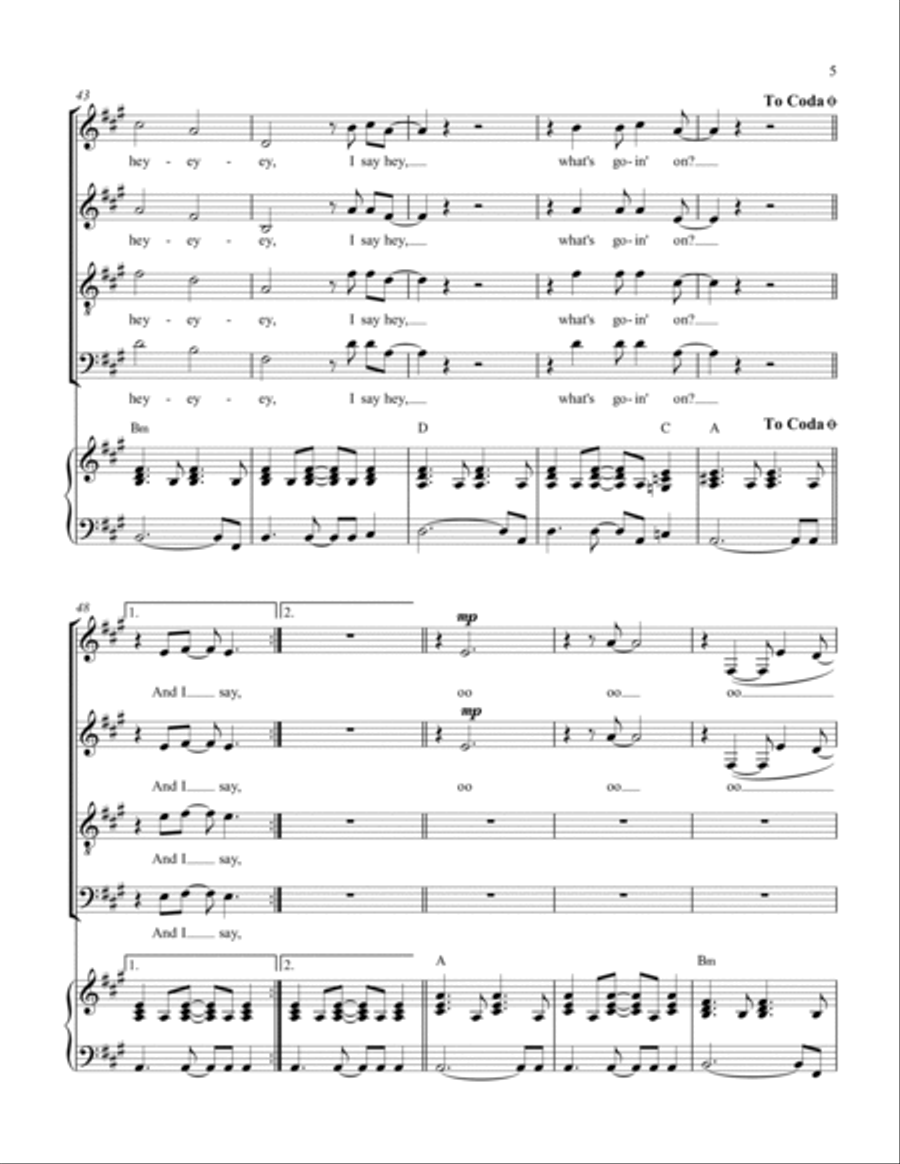 What's Up What's Up 4-Part scores gallery preview page 5