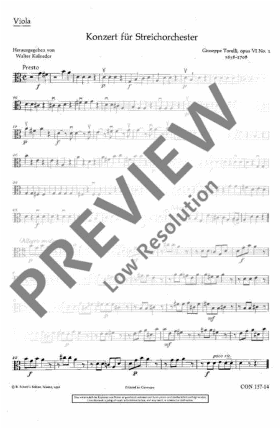 Concerto G Major Viola scores gallery preview page 2