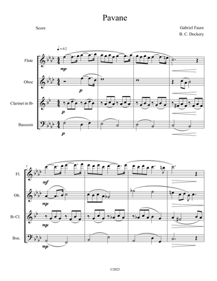 Pavane (Woodwind Quartet)