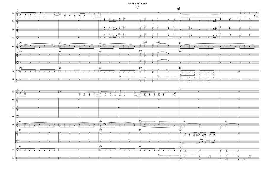 Want It All Back Jazz Ensemble scores gallery preview page 5