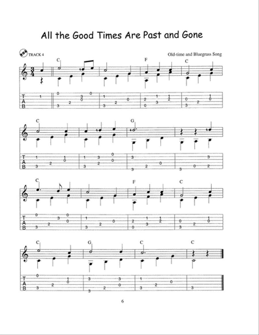 101 Easy Fingerstyle Guitar Solos Fingerpicking Guitar scores gallery preview page 6
