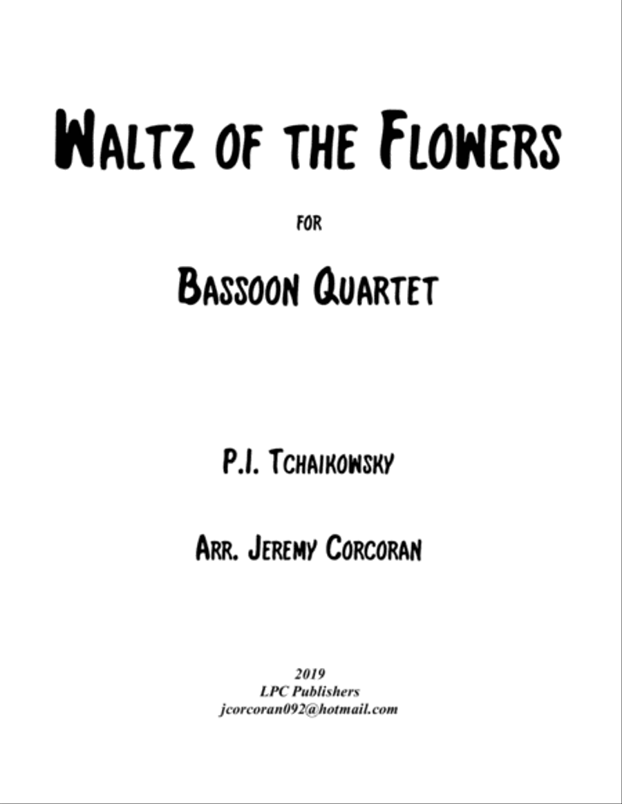 Waltz of the Flowers from The Nutcracker Suite for Bassoon Quartet Woodwind Quartet scores gallery preview page 1