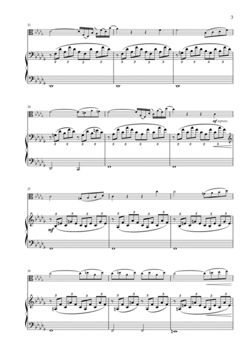 Lento placid arranged for Viola and Piano image number null