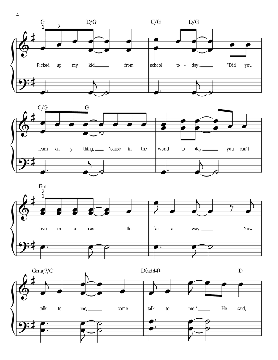 The Riddle Easy Piano scores gallery preview page 4