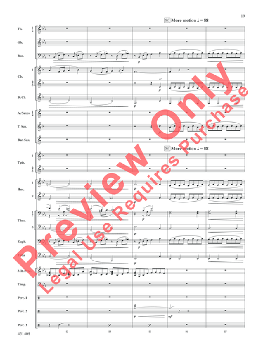 At the Movies---The Classics Concert Band scores gallery preview page 20