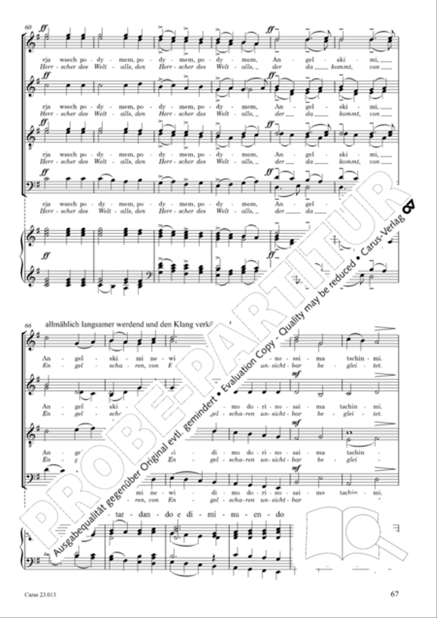 Liturgy of St. John Chrysostom op. 31 for mixed choir a cappella (Chrysostomos-Liturgie op. 31 fur Chor a cappella mit singbarem deutschem Text)