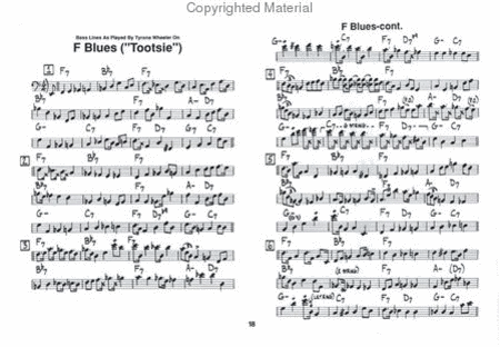 Tyrone Wheeler Bass Lines - Transcribed From Volume 54