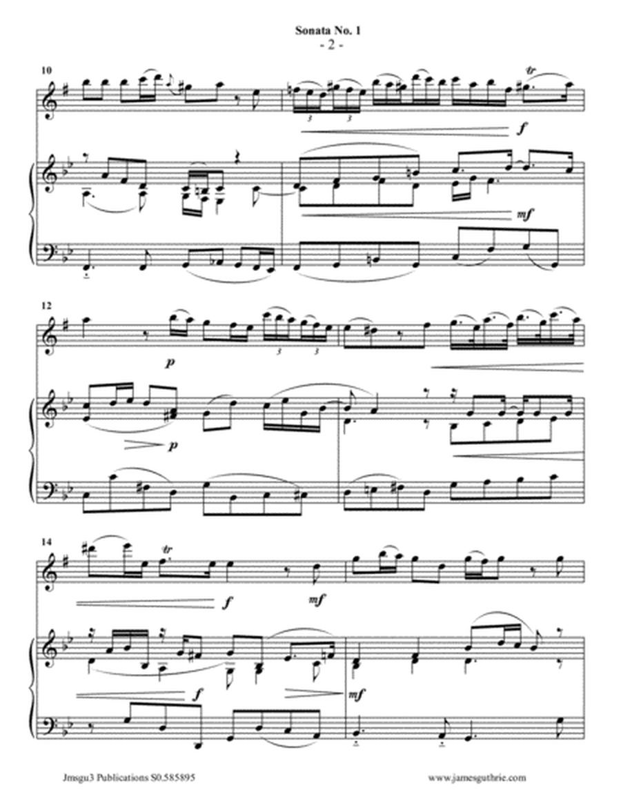 Vivaldi: Sonata No. 1 for Baritone Sax & Piano image number null