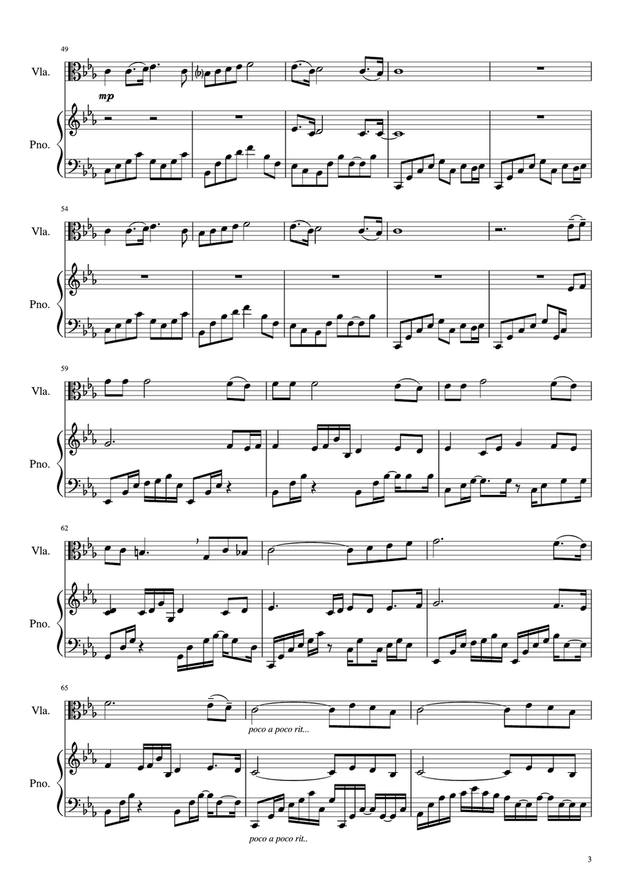 Come, Come, Ye Saints String Trio scores gallery preview page 3