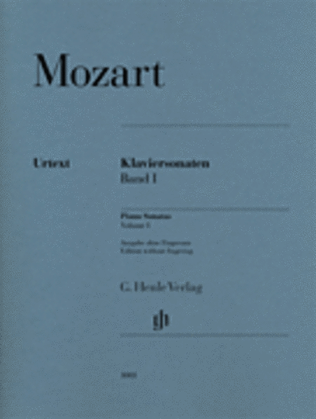 Book cover for Piano Sonatas Volume 1