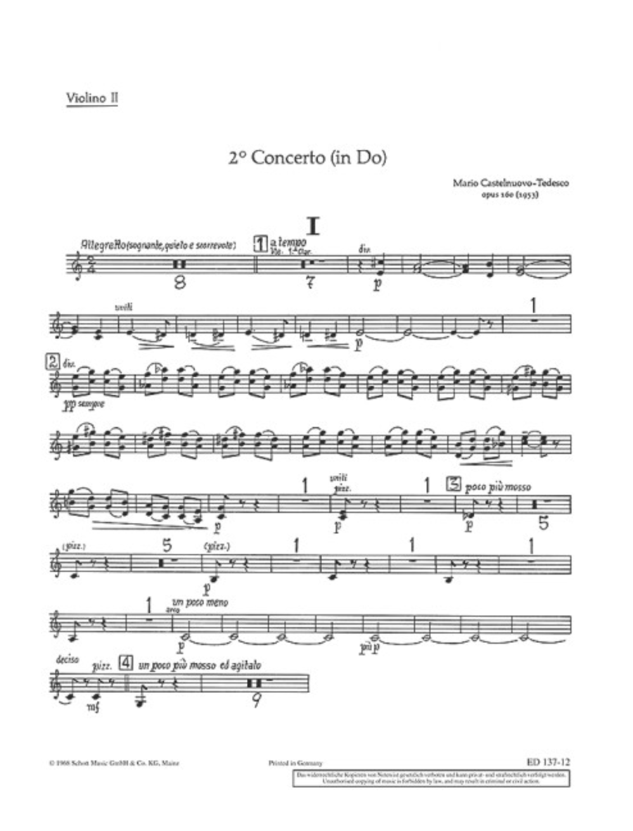2. Concerto in C Violin scores gallery preview page 1