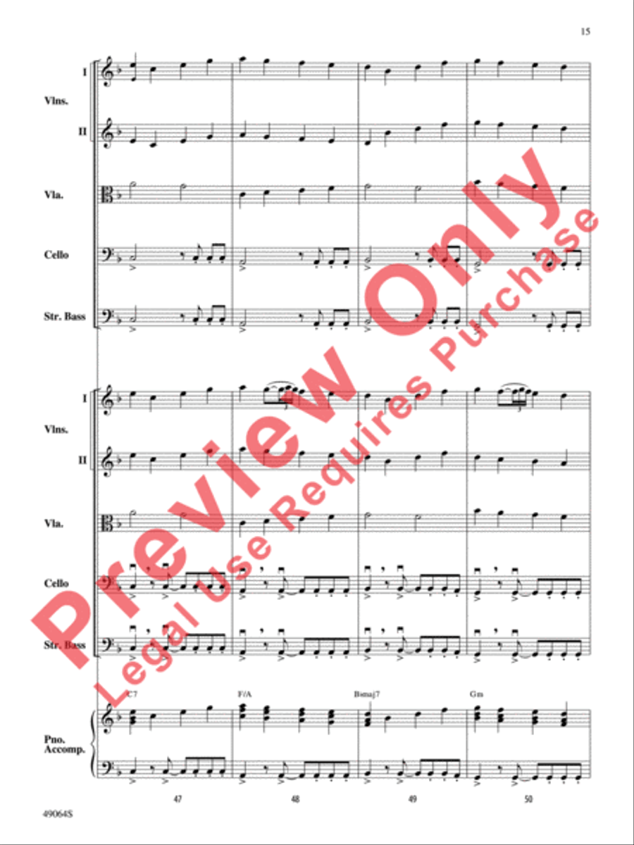 Wood's Bolero String Orchestra scores gallery preview page 16