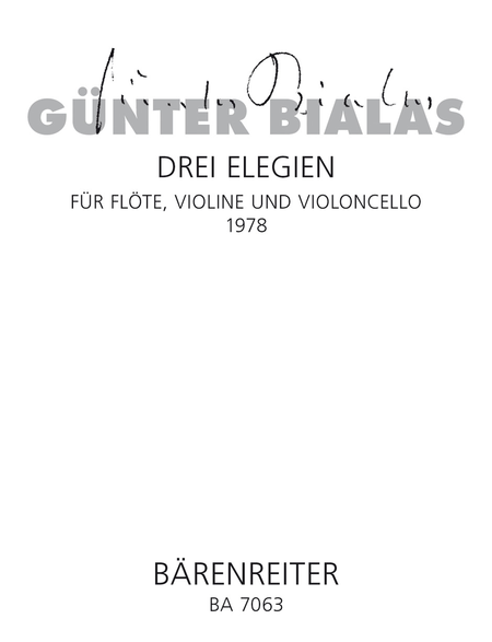Drei Elegien (1978)