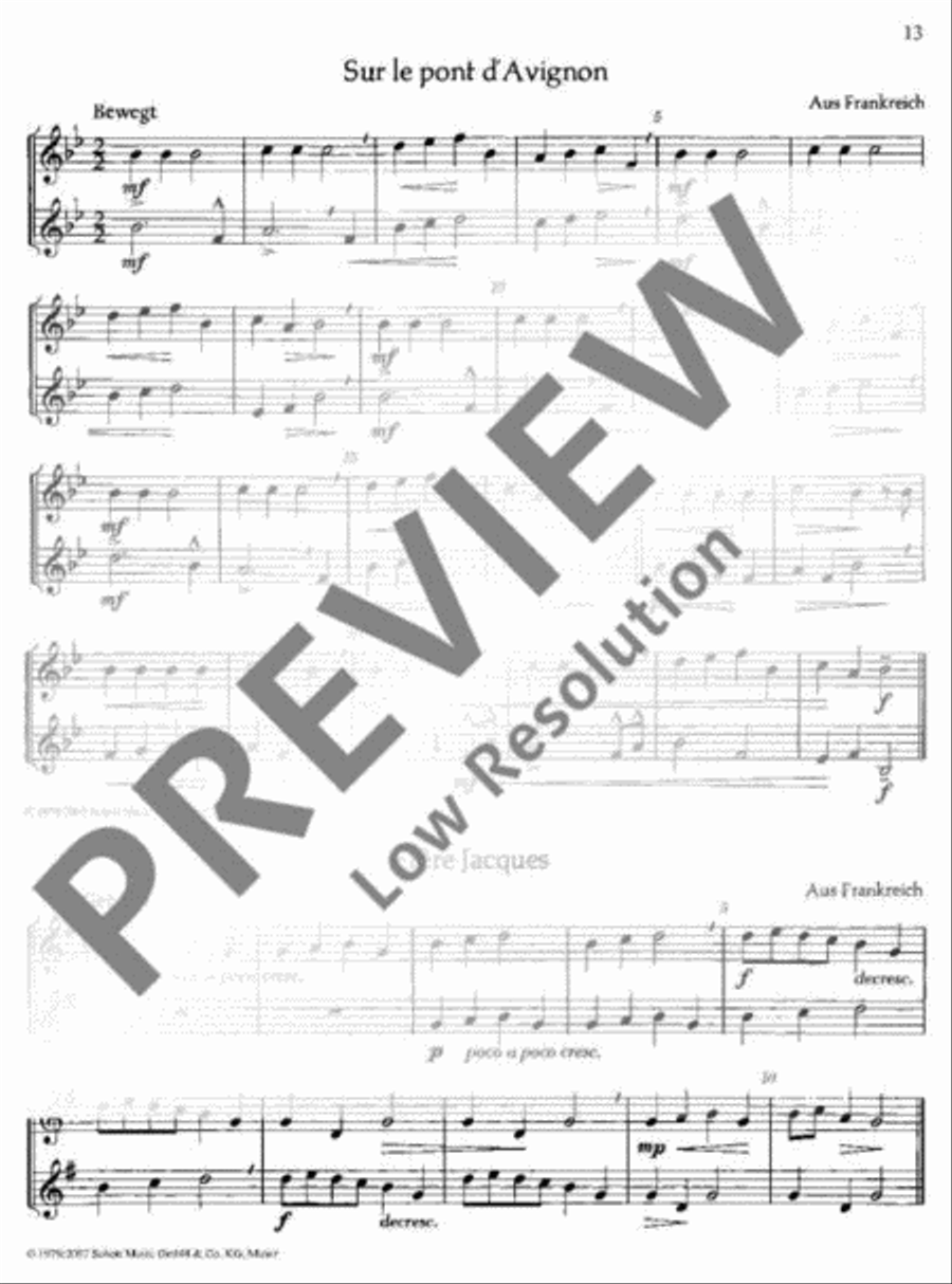 International Folksongs Bass Clarinet scores gallery preview page 14